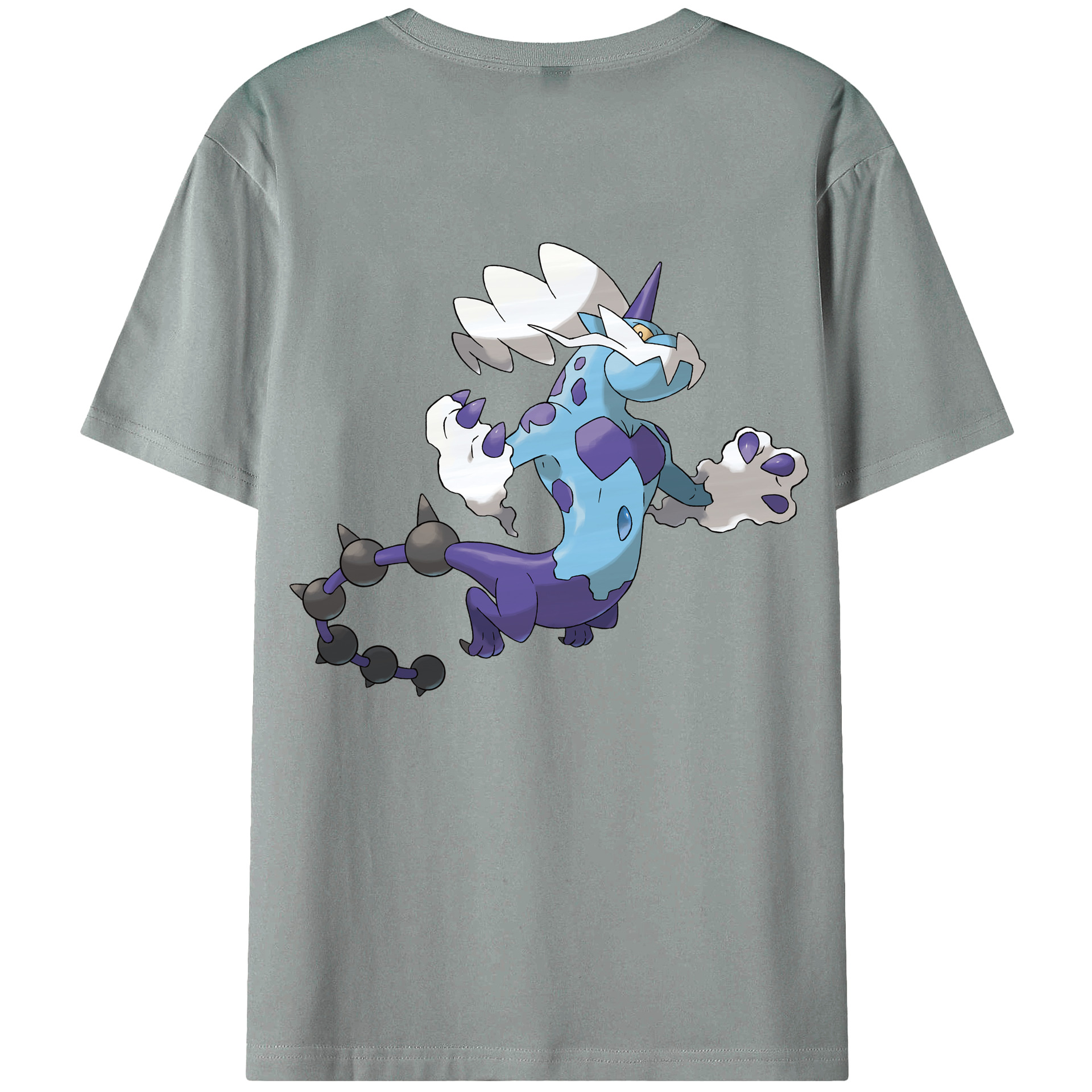 （画像用） ポケットモンスター Pokémon 綿100％ メンズ半袖Tシャツ（バックプリント） 通気性